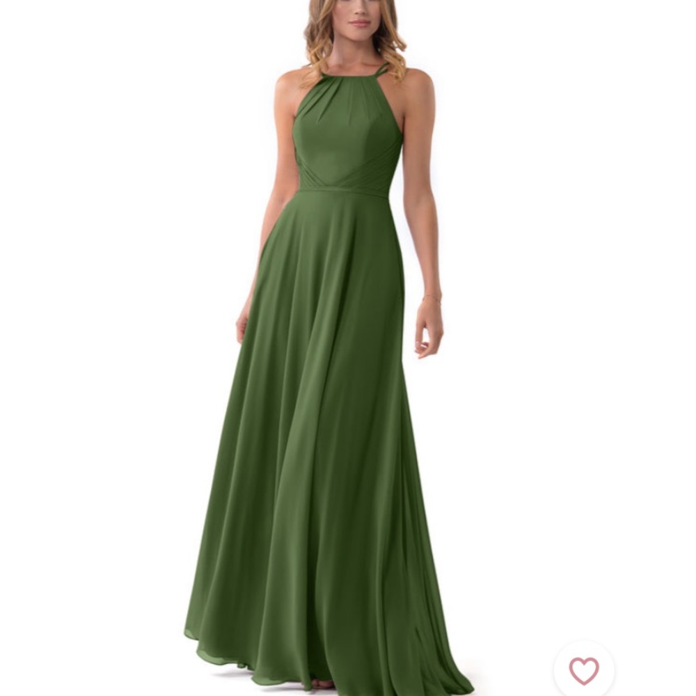 Olive Green Azazie - Melinda